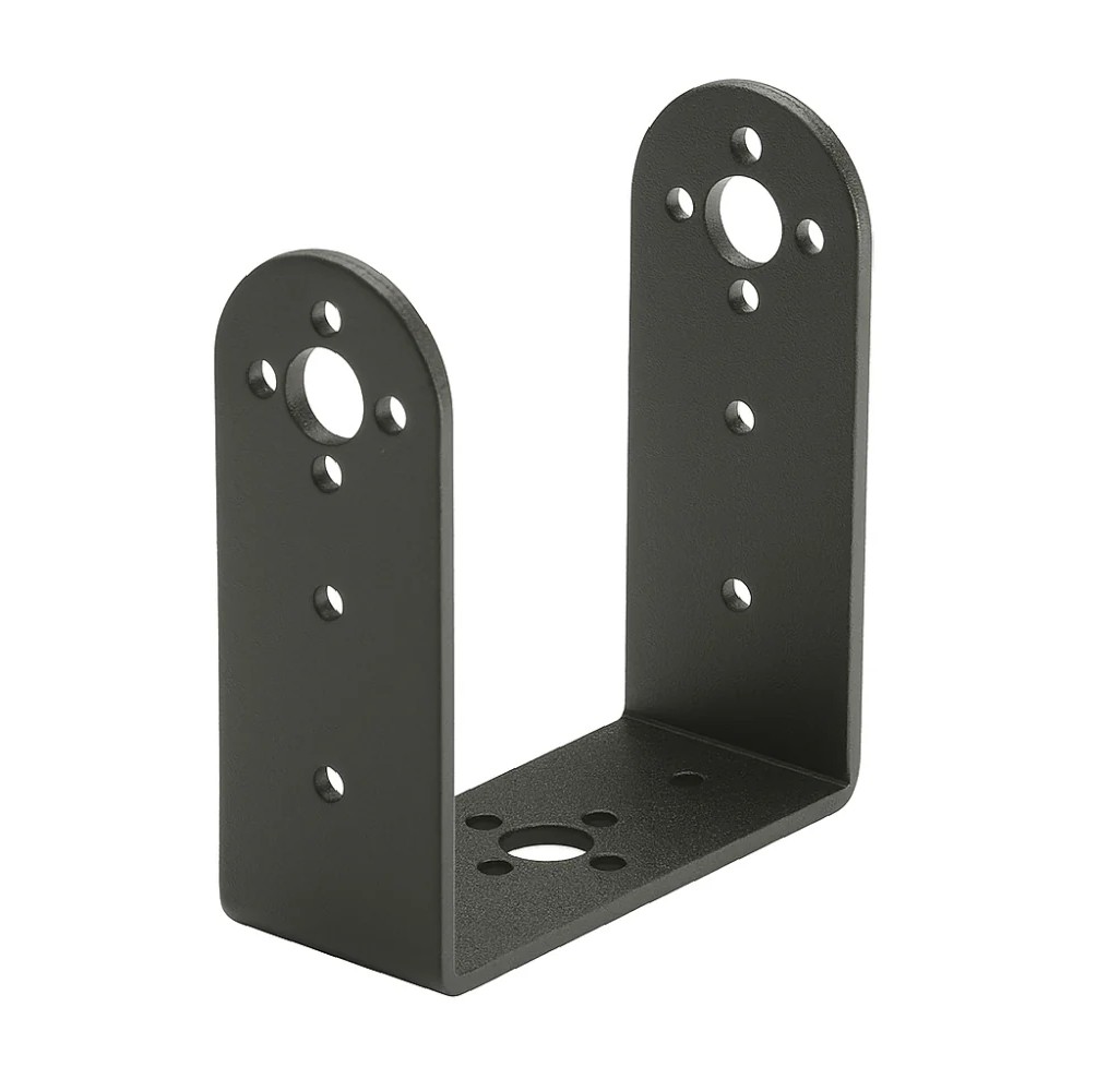 Black L-Shape Bracket Without Screw